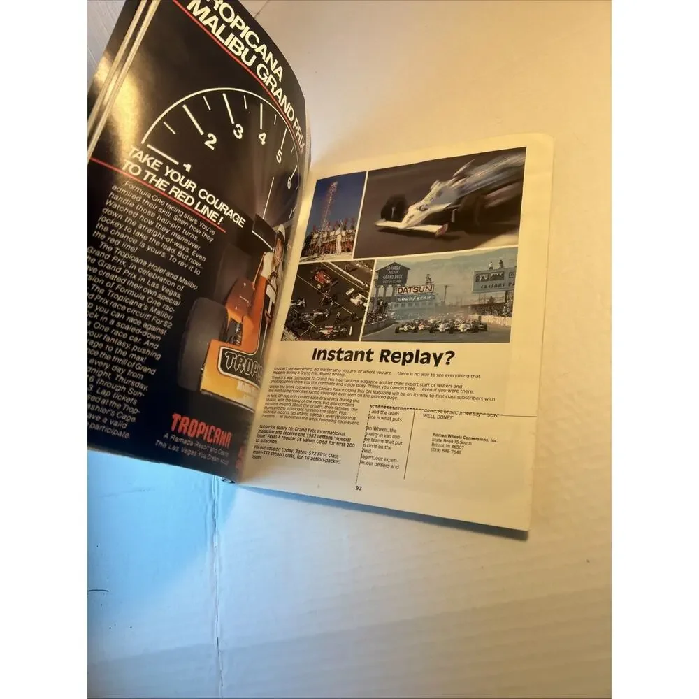 Metal Sign - 1982 Caesars Palace Parking Lot Racing Program - 10x14 inches